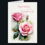 Ex Daughter im Recht Geburtstags-Rose gestrichen<br><div class="desc">Eine Geburtstagskarte für Ihre Ex-Tochter. Diese wunderschöne Geburtstagskarte besticht durch zarte Aquarellrosen, die Liebe, Gnade und Bewunderung symbolisieren. Das weiche Blumendesign spiegelt perfekt die zeitlose Liebe des Essens wider und macht sie zu einem eindrucksvollen Anlass für ihren besonderen Tag. Die Rosen sind elegant dekoriert und mit einer Touch der Naturschönheiten...</div>