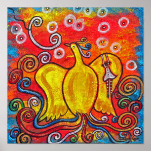 Ex Flammis Clarior, Aus Flamme, Helligkeit Poster