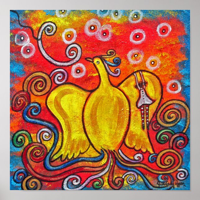 Ex Flammis Clarior, Aus Flamme, Helligkeit Poster (Vorne)