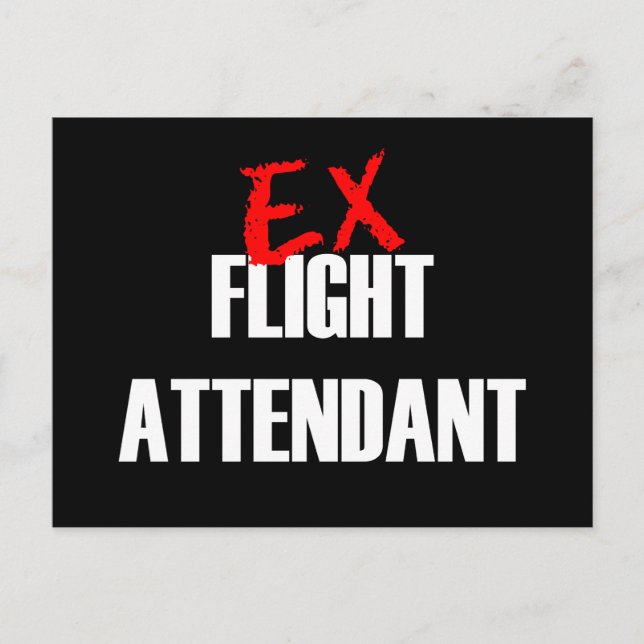 EX FLIGHT ATTENDANT DARD POSTKARTE (Vorderseite)