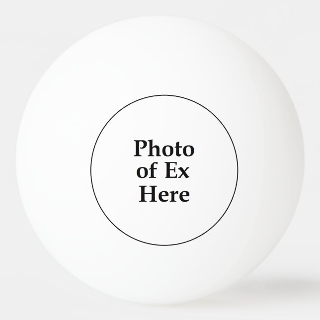 Ex FotoPing Pong Ball Tischtennisball (Vorderseite)