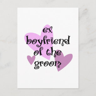Ex-Freund des Grooms Postkarte