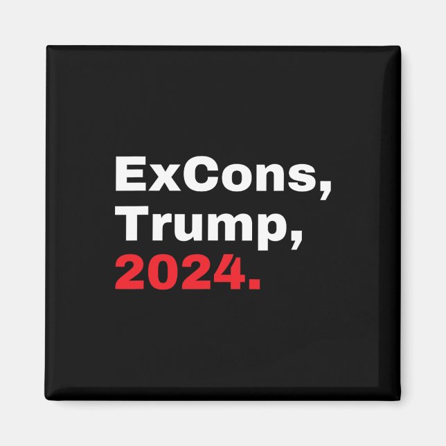 Ex-Häftlinge Trump 2024 Trump Vance  Magnet (Vorne)