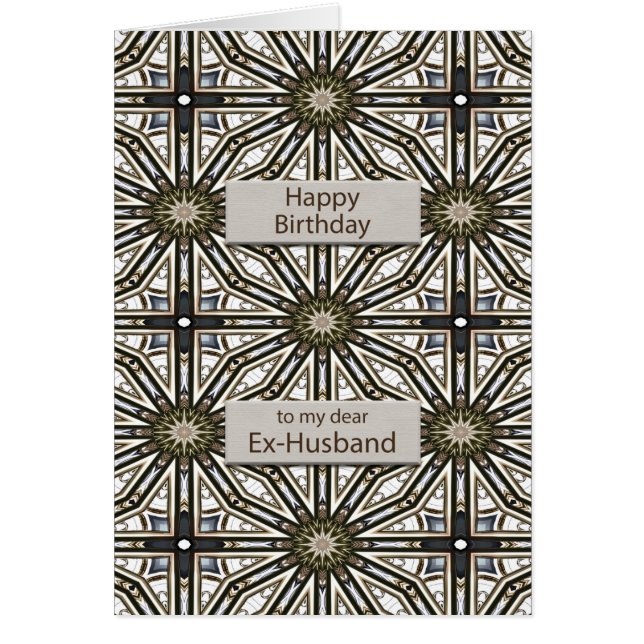 Ex Husband Birthday Abstrakt Mandala Design (Vorne)