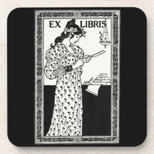Ex libris art nouveau untersetzer