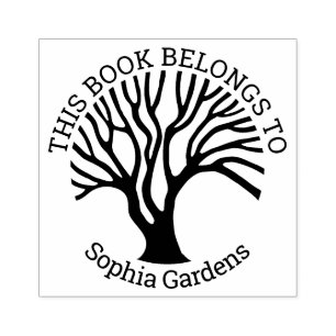 Ex Libris - Baum des Lebens 02v2 Briefmarke Gummi Gummistempel