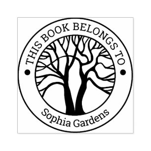 Ex Libris - Baum des Lebens Gummistempel