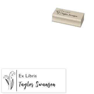 Ex Libris Blume Bluebells Pflanze Blumenzwiebeln Gummistempel