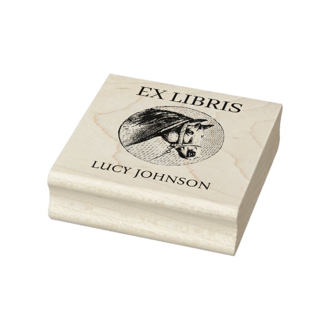 EX LIBRIS Bookplate Rubber Stamp | Personalized Gummistempel (Stempel)