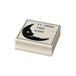 Ex Libris Buchzeichen Moon Gummistempel