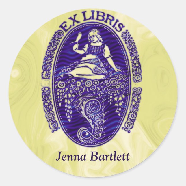 Ex Libris Dutch Blue Sticker (Vorderseite)