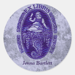 Ex Libris Dutch Blue Sticker