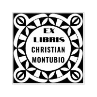 Ex Libris Geometric Book Briefmarke - Selbstfarbig