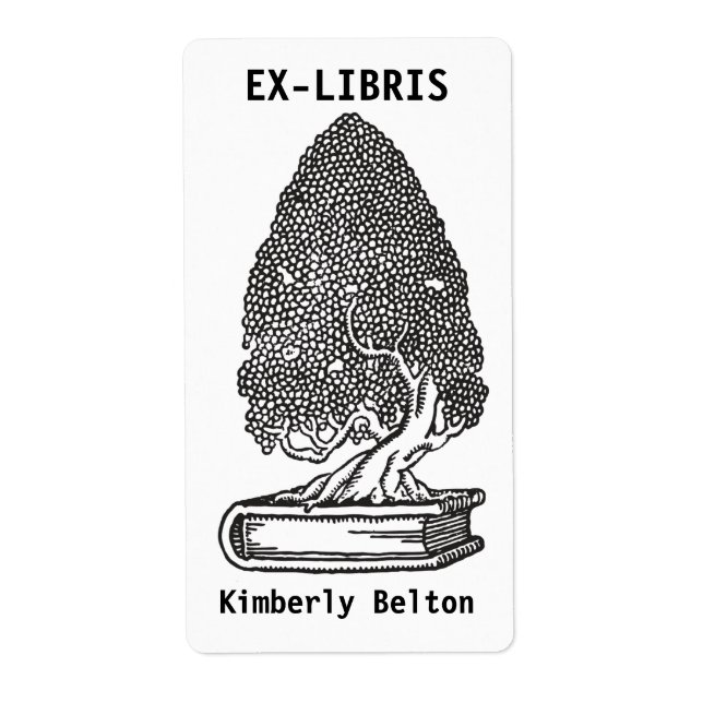 Ex-libris Letterpress-Buchzeichen (Vorne)