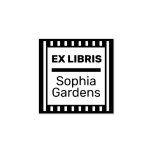 Ex Libris Modern Gummistempel