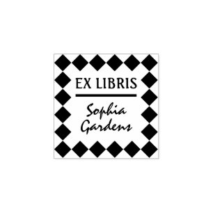 Ex Libris Moderne Briefmarke Gummistempel