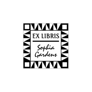 Ex Libris Moderne Briefmarke Gummistempel
