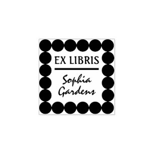 Ex Libris Moderne Briefmarke Gummistempel