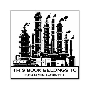 Ex Libris - Ölraffinerie Gummistempel