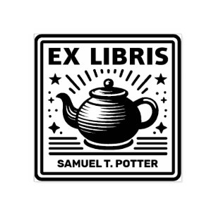 Ex Libris - Tee-Party Gummistempel