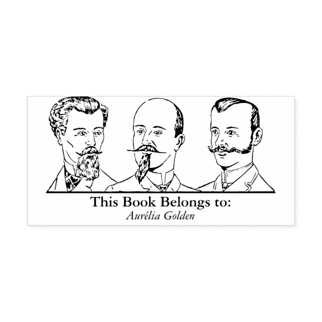 Ex Libris - Three Man v2 Gummistempel (Prägung)