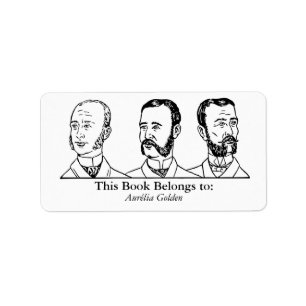 Ex Libris - Three Man v4 Adressaufkleber