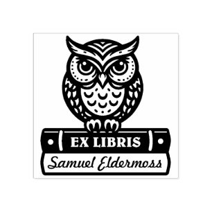 Ex Libris - Wächter der Bücher Gummistempel