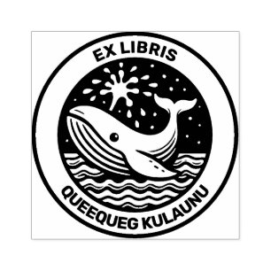 Ex Libris - Weißwal Gummistempel