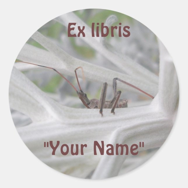 Ex librisReduviid Peeking Stickers (Vorderseite)