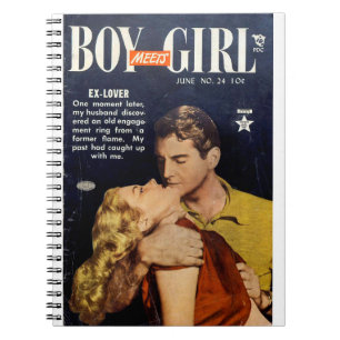 Ex Lover - Romance Comic Book - Retro Comic Notizblock