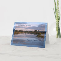 Ex-Mann, Lake bei Morgengrauen Vatertag Karte