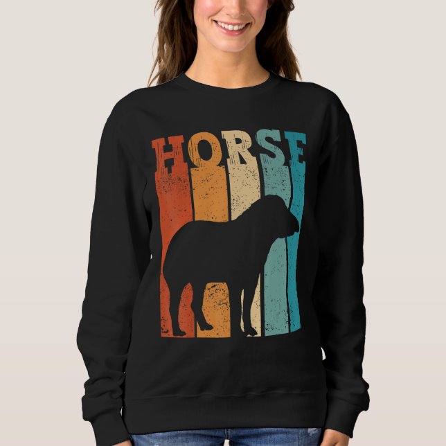 Ex Mormon Tapir Horse LDS Retro Exmo Horse_2 Sweatshirt (Vorderseite)