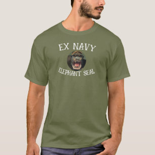 Ex Navy Elephant Siegel T-Shirt