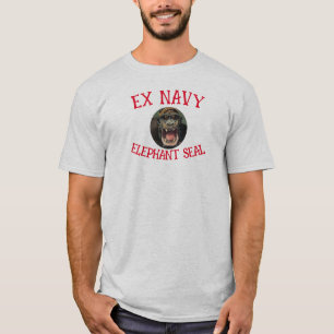 Ex Navy Elephant Siegel T-Shirt