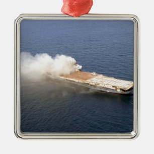 Ex-Oriskany, ein stillgelegtes Luftfahrzeug Silbernes Ornament