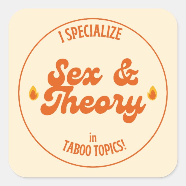 $ex und Theorie Quadratischer Aufkleber (Vorderseite)