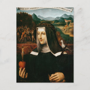Ex Voto gewidmet St. Catherine von Siena Postkarte
