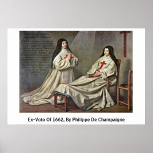 Ex-Voto von 1662, durch Philippe De Champaigne Poster