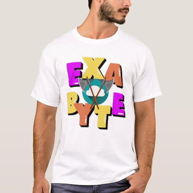 Exabyte-Datenmesseinheit T-Shirt (Vorderseite)