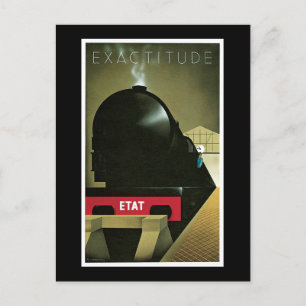 Exaktheit Vintage Französisches Eisenbahnplakat Postkarte