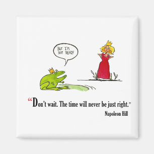 Exam motivierend Zitat von Napoleon Hill - Magnet