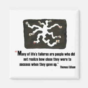 Exam motivierend Zitat von Thomas Edison - Magnet