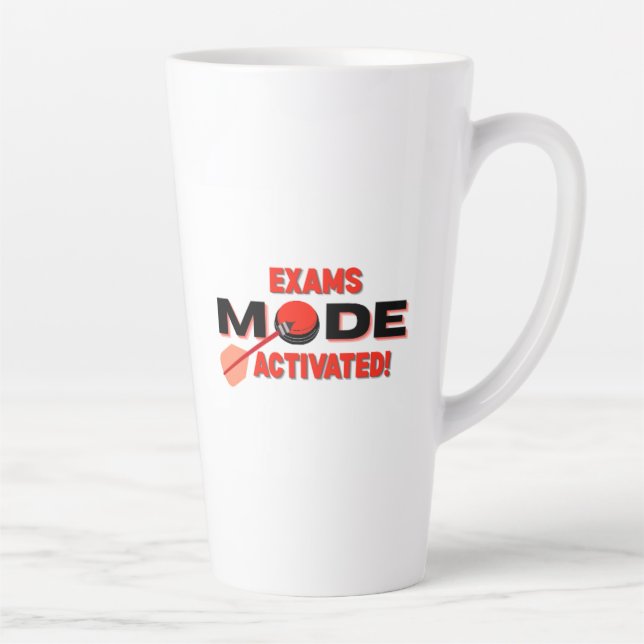 Exams Mode Activated Mug – Student Study Mug Milchtasse (Rechts)
