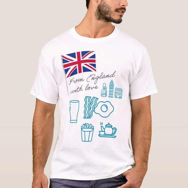 EXANGLIA (Blue + Grey) T-Shirt (Vorderseite)
