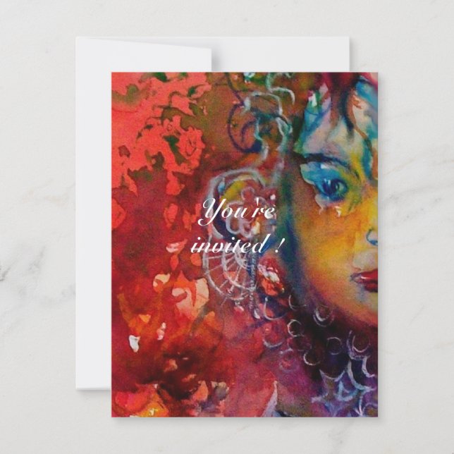 EXCALIBUR 2, hell rot, rosa lila Einladung (Vorderseite)