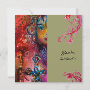 EXCALIBUR, hellrot, grau Einladung