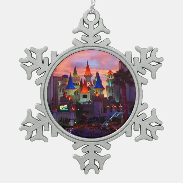 Excalibur Hotel #4-2 Snowflake Ornament (Vorderseite)