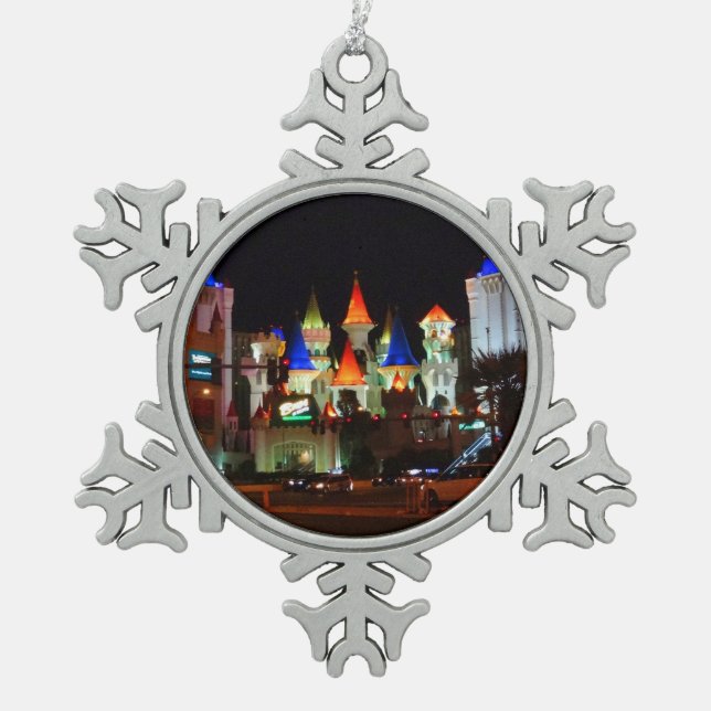 Excalibur Hotel #5 Snowflake Ornament (Vorderseite)