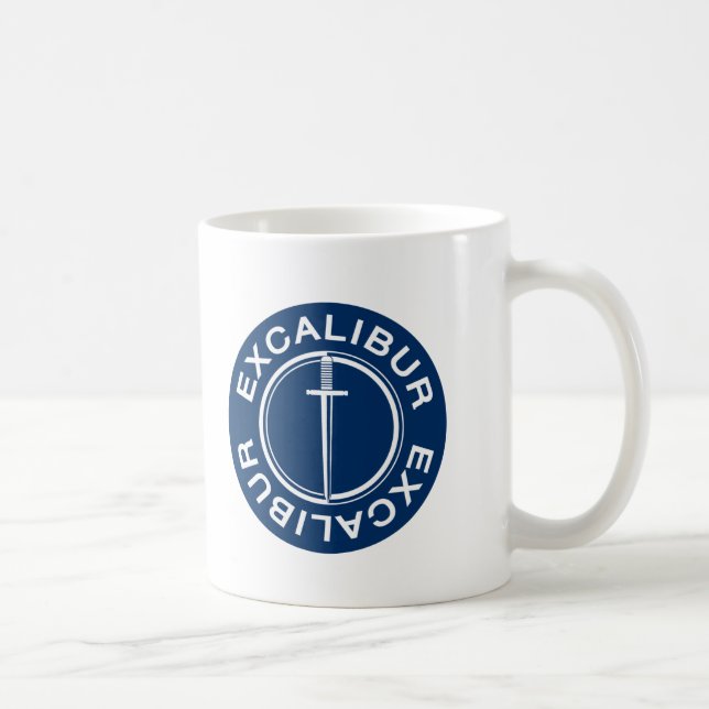 Excalibur klassische Logo-Kaffee-Tasse Kaffeetasse (Rechts)