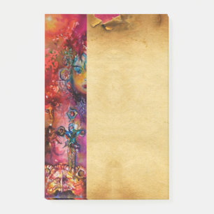 EXCALIBUR,KÖNIGIN DES MAGISCHEN SCHWERTES Antikes  Post-it Klebezettel